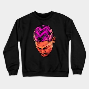 Dennis Rodman Comic Head Crewneck Sweatshirt